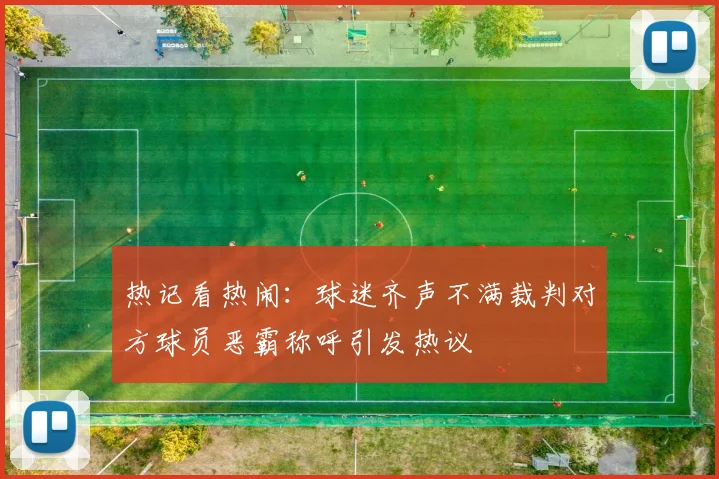热记看热闹：球迷齐声不满裁判对方球员恶霸称呼引发热议